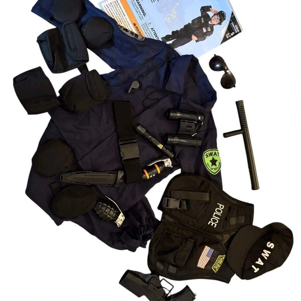 SWAT Police Costume Set with Accessories‎